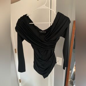 Abercrombie & Fitch Ruched Wrap Bodysuit